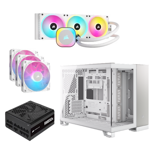 2500X White/Satin Gray Aluminum All-in-One Bundle