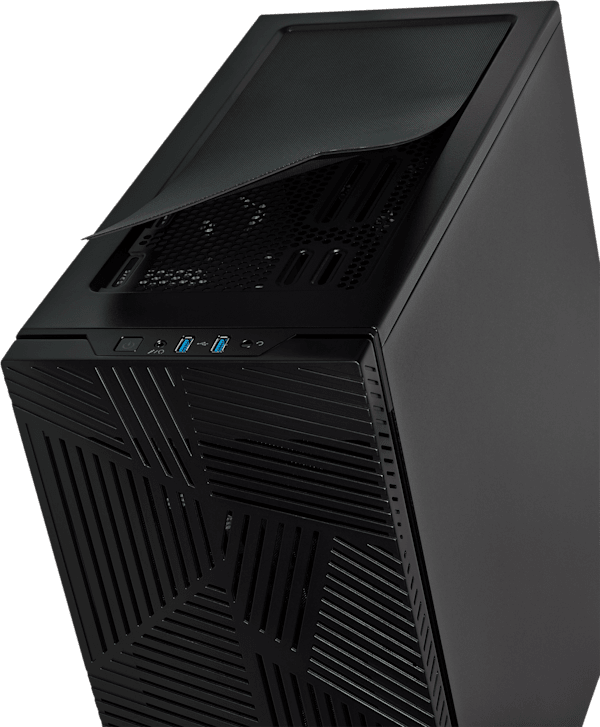 275R Airflow Tempered Glass Mid-Tower Gaming Case — Black