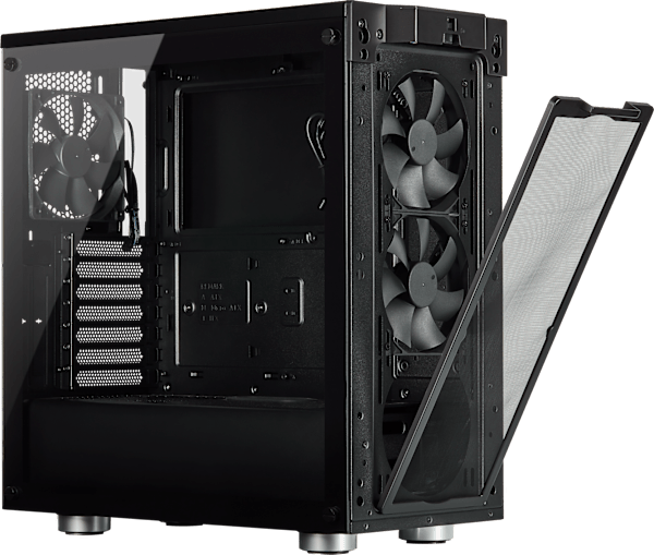 275R Airflow Tempered Glass Mid-Tower Gaming Case — Black