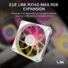 iCUE LINK RX140 MAX RGB 140mm PWM Thick Fan Expansion - White