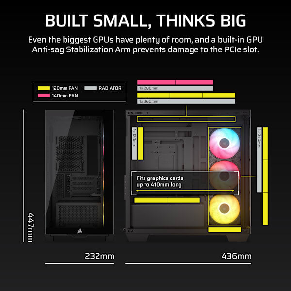 2800X RS-R ARGB Micro-ATX PC Case