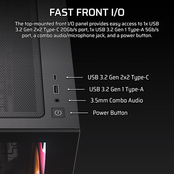 2800X RS-R ARGB Micro-ATX PC Case