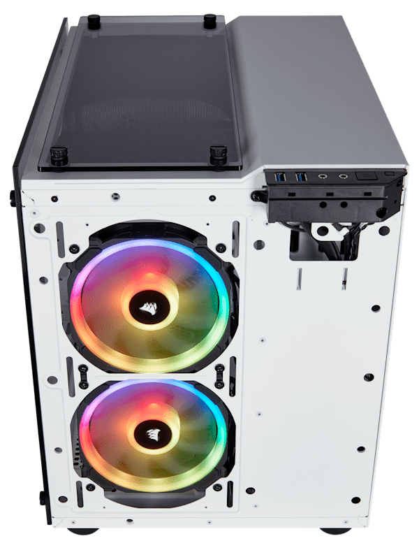 Crystal Series 280X RGB Tempered Glass Micro ATX Case — White