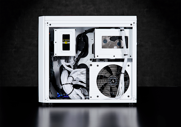 Crystal Series 280X RGB Tempered Glass Micro ATX Case — White