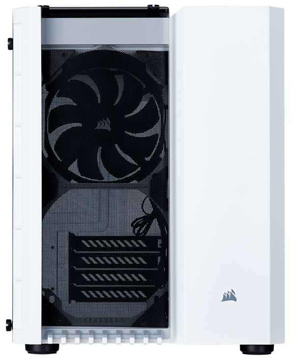 Crystal Series 280X Tempered Glass Micro ATX Case — White