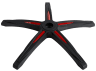T1 RACE 5-Point Base, Black with Red Trim