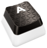 FPS/MOBA Pudding Keycap Mod Kit for QWERTY/Z Layout – Gunmetal Gray