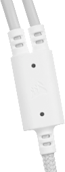 VIRTUOSO PRO 3.5mm cable with Boom Mic V2, White