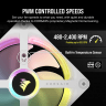iCUE LINK QX120 RGB 120mm PWM PC Fans Starter Kit with iCUE LINK System Hub - White