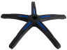 T1 RACE 5-Point Base, Black with Blue Trim
