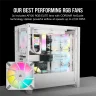 iCUE 4000D RGB AIRFLOW Mid-Tower Case, True White - 3x AF120 RGB ELITE White Fans - iCUE Lighting Node PRO Controller - High-airflow Design