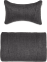 TC100 Fabric Grey/Black Neck and Lumbar Pillows