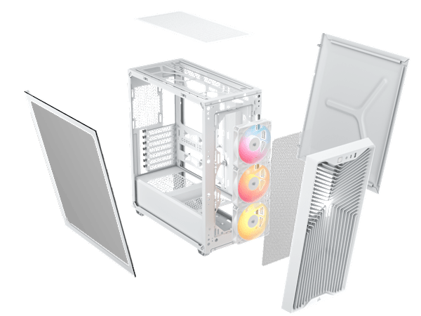 3200D RS ARGB Mid-Tower PC Case - White