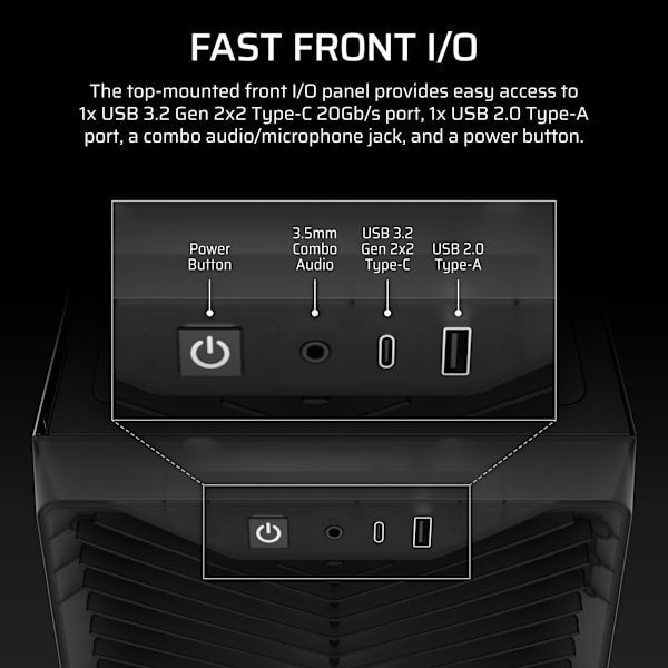 3200D RS Mid-Tower PC Case - Smoke