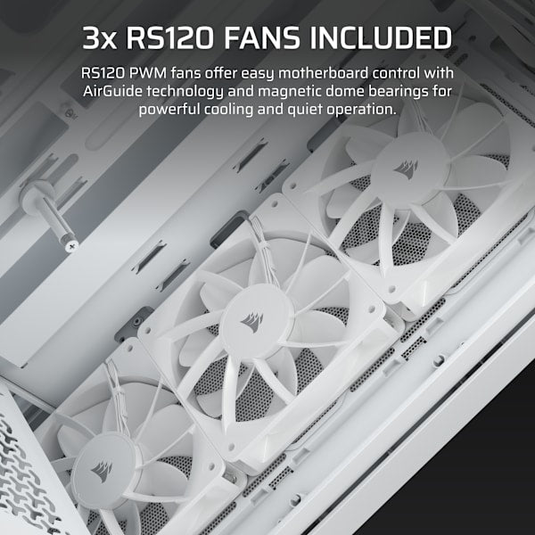 3200D RS Mid-Tower PC Case - White