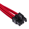 Premium Individually Sleeved PSU Cables Starter Kit Type 4 Gen 4 – Red