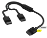 iCUE LINK Cable, 1x 600mm Y-Cable with Straight connectors, Black