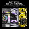 iCUE LINK RX120 MAX RGB 120mm PWM Thick Fan Expansion - White
