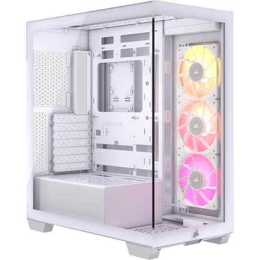 iCUE LINK 3500X RGB Mid-Tower PC Case - White