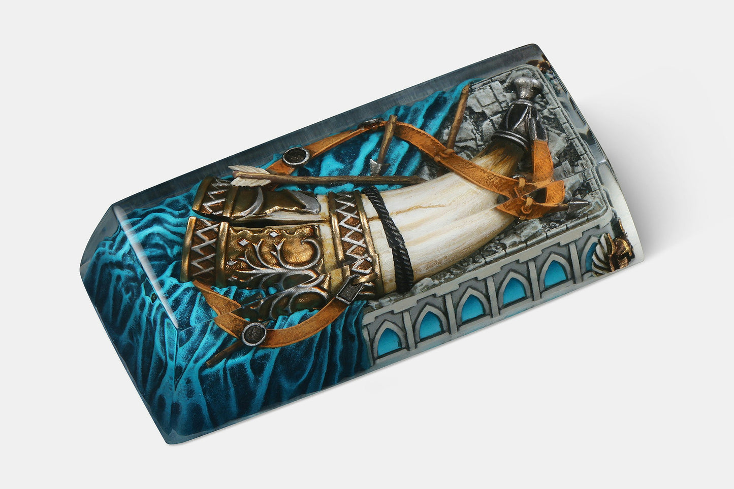 Drop + The Lord of the Rings™ Gondor Blues Artisan Keycap - Horn of Gondor