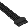 Premium Individually Sleeved Serial ATA (SATA) Cable (4 connectors) Type 5 Gen 5, Black