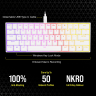 K65 RGB MINI 60% Mechanical Gaming Keyboard — CHERRY MX SPEED — White