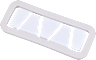2500/6500 Series DoubleShot Grommet Set, White/Gray