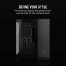 2500X Micro ATX Dual Chamber PC Case - Black/Obsidian Aluminum