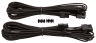 Premium Individually Sleeved PCIe Cables with Single Connector, Type 4 (Generation 3) - Black