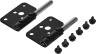 Crystal 680X RGB Door Hinges, Black