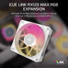 iCUE LINK RX120 MAX RGB 120mm PWM Thick Fan Expansion - White