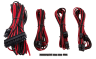 Premium Individually Sleeved PSU Cable Kit Starter Package, Type 4 (Generation 3) - Red/Black