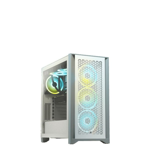 4000D AIRFLOW Tempered Glass Mid-Tower ATX Case — White