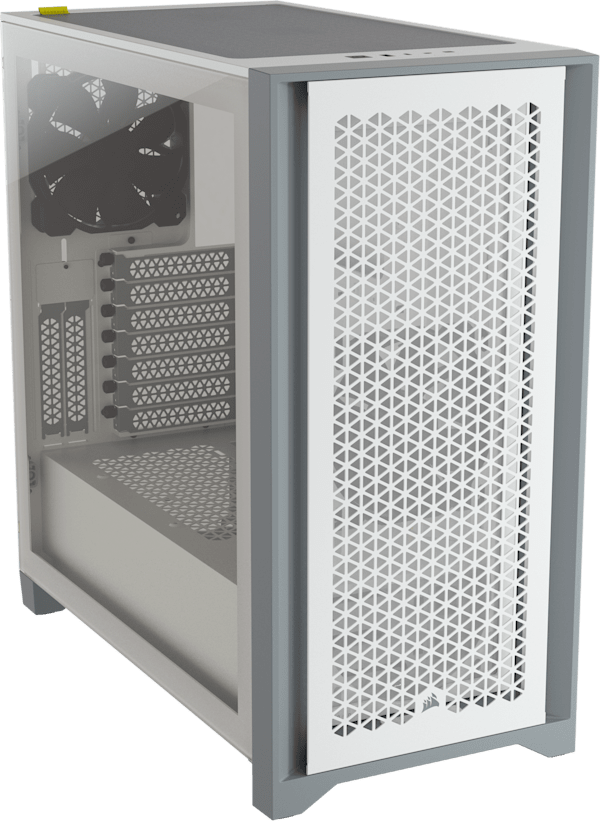 4000D AIRFLOW Tempered Glass Mid-Tower ATX Case — White