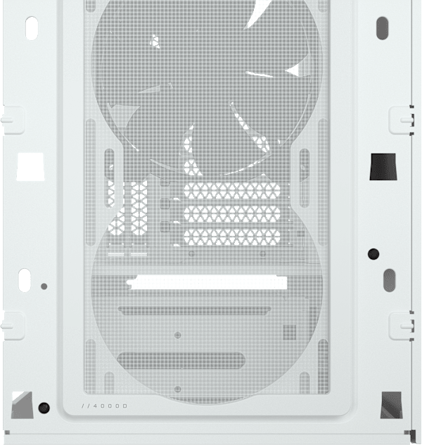 4000D AIRFLOW Tempered Glass Mid-Tower ATX Case — White