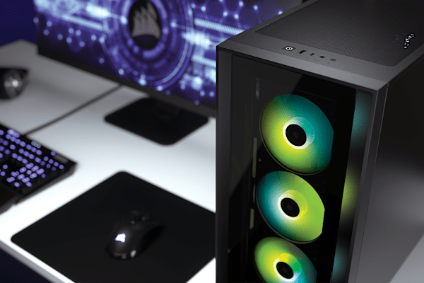 iCUE 4000X RGB Tempered Glass Mid-Tower ATX Case — Black
