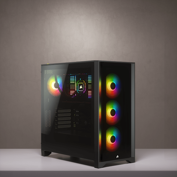 iCUE 4000X RGB Tempered Glass Mid-Tower ATX Case — Black