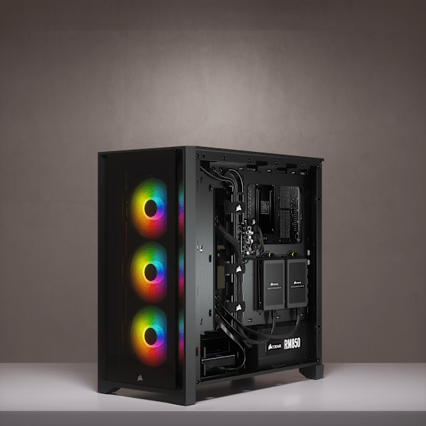 iCUE 4000X RGB Tempered Glass Mid-Tower ATX Case — Black