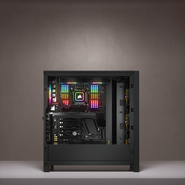 iCUE 4000X RGB Tempered Glass Mid-Tower ATX Case — Black