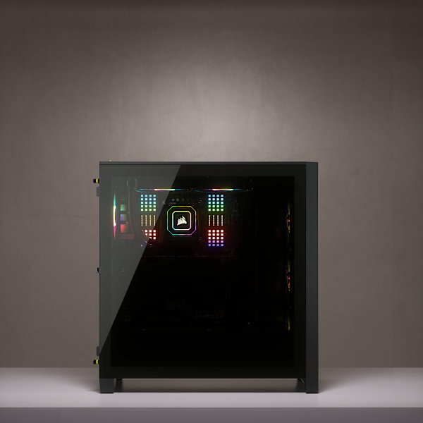 iCUE 4000X RGB Tempered Glass Mid-Tower ATX Case — Black