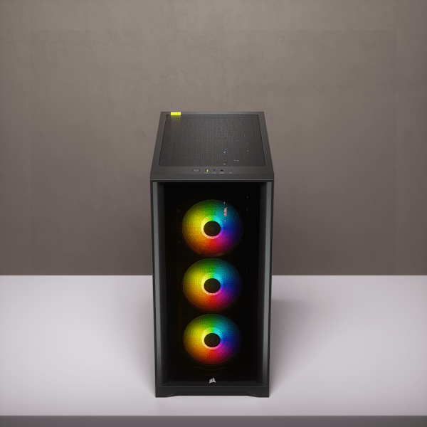iCUE 4000X RGB Tempered Glass Mid-Tower ATX Case — Black
