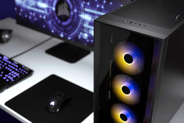 iCUE 4000X RGB Tempered Glass Mid-Tower ATX Case — Black