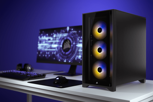 iCUE 4000X RGB Tempered Glass Mid-Tower ATX Case — Black