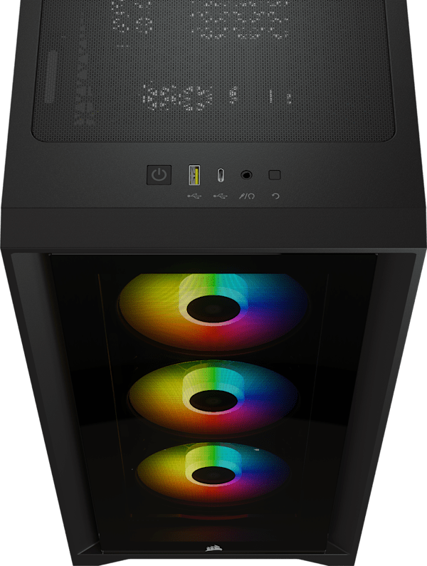 iCUE 4000X RGB Tempered Glass Mid-Tower ATX Case — Black