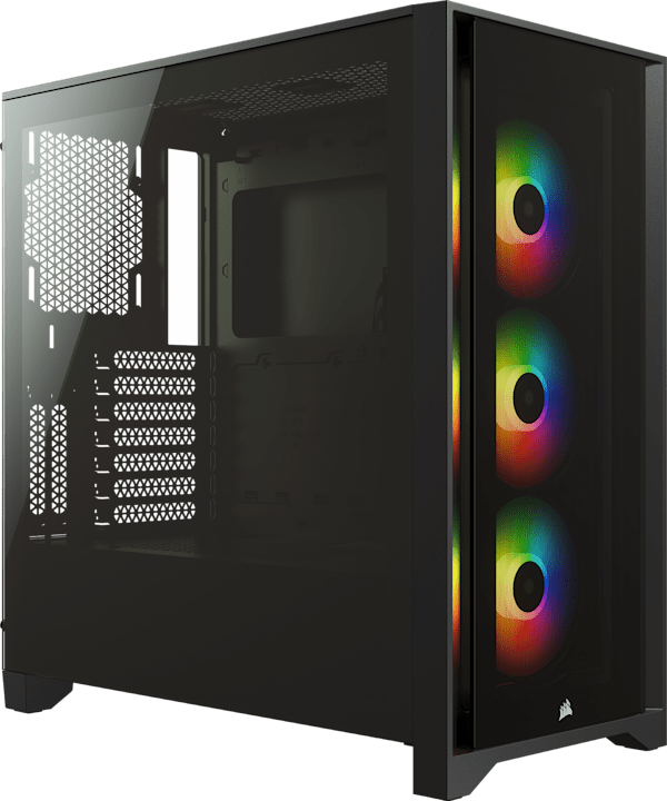 iCUE 4000X RGB Tempered Glass Mid-Tower ATX Case — Black