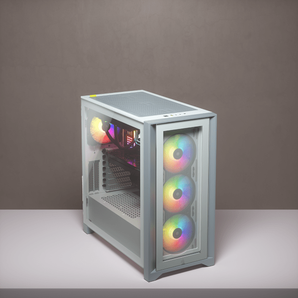 iCUE 4000X RGB Tempered Glass Mid-Tower ATX Case — White