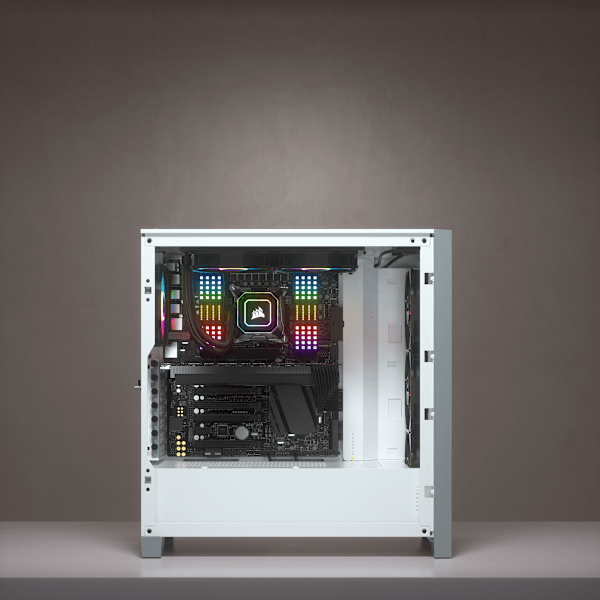 iCUE 4000X RGB Tempered Glass Mid-Tower ATX Case — White