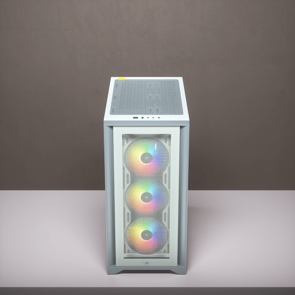 iCUE 4000X RGB Tempered Glass Mid-Tower ATX Case — White