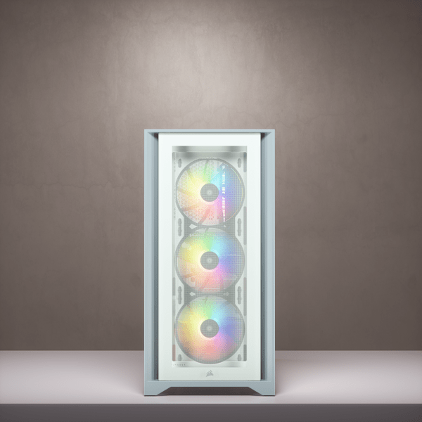 iCUE 4000X RGB Tempered Glass Mid-Tower ATX Case — White