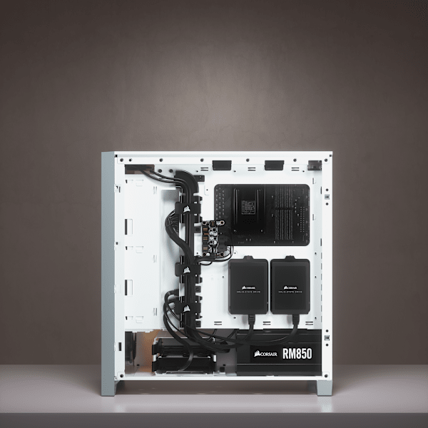 iCUE 4000X RGB Tempered Glass Mid-Tower ATX Case — White